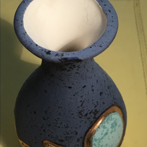 Kopa vase, 22 kt gold lines, numbered 126, artist initialed - Picture 3 of 4